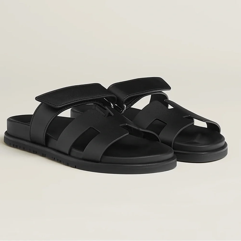 Hermes Black Chypre sandal Women’s
